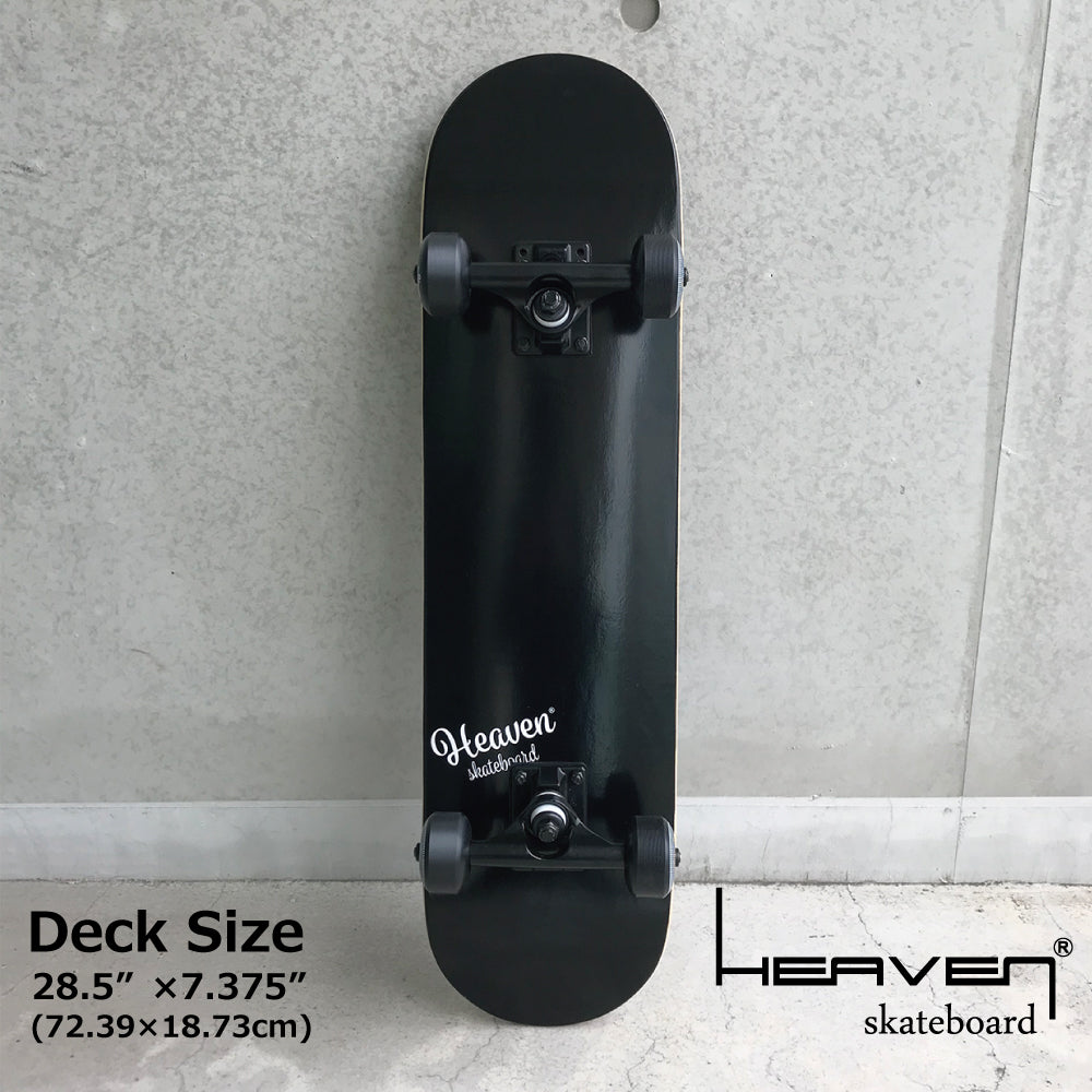 スケートボード コンプリート子供用<br>Vitamin 28.5×7.375 HEAVEN JUNIOR SKATE COMPLETE<br>ナチュラル、ブラック<br>ジュニア用スケボー ハイスペック プロスペック<br>完成品 高品質 JASA加盟 初心者からスーパーキッズまで スケボー初心者子供用<br>訳あり 数量限定