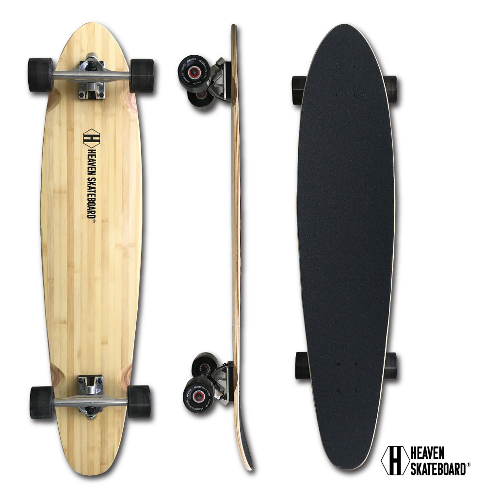 Long Skateboard <br>HEAVEN BAMBOO 40"<br> Cruising board made of natural bamboo material Popular surf skate Longboard Special price Limited quantity Special price