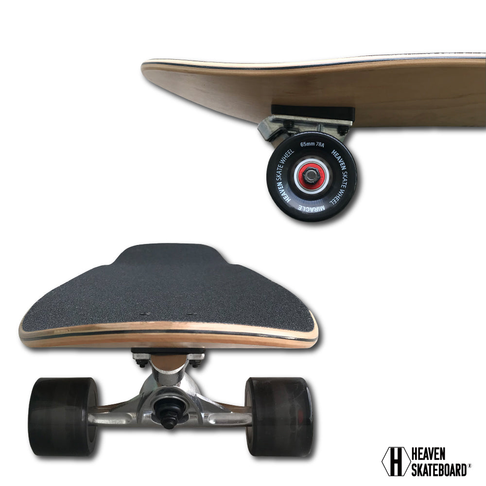 HEAVEN Long Skateboard 35x10 Swamis 35 SWAMIS Heaven ABEC7 Skateboard Skate Long Skate sk8 SKATEBOARD