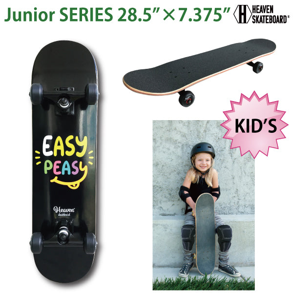 Skateboard Complete<br> Vitamin 28.5×7.375 HEAVEN JUNIOR SKATE COMPLETE <br>EASY Junior Skateboard for Kids, JASA Member, for Beginners to Super Kids, Discounted