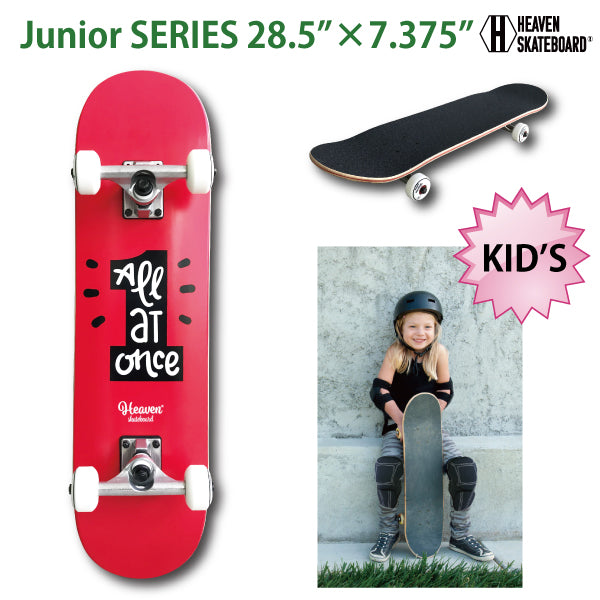 Skateboard Complete Vitamin 28.5×7.375 HEAVEN JUNIOR SKATE COMPLETE<br> NO.1 Number one junior skateboard for kids JASA member From beginners to super kids
