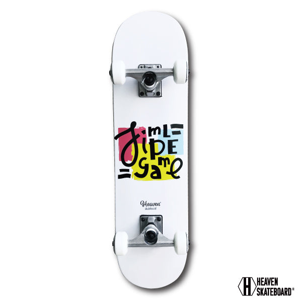 Skateboard Complete<br> Vitamin 28.5×7.375 HEAVEN JUNIOR SKATE COMPLETE<br> SIMPLE GAME Junior Skateboard for Kids JASA Membership From Beginners to Super Kids