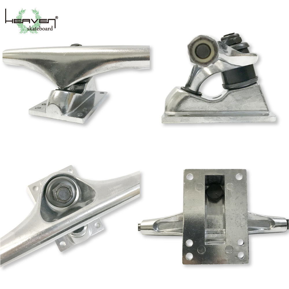 Skateboard Trucks 6inch SK8 TRUCK Silver 6inch Ultra Lightweight Strong Heaven Skate SK8 For Long Skateboards Pool Boards Skateboard Assembly