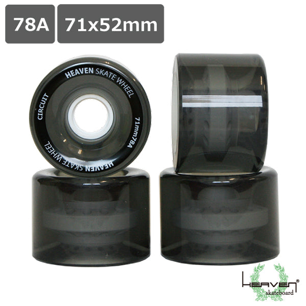 <br> HEAVEN SKATEBOARD WHEEL CIRCUIT<br> Heaven Skateboard Wheel Circuit<br> 71×52mm SHR78A for cruising boards<br> Set of 4 for 1 vehicle Skateboard Long Skateboard Cruiser Cruising Wheels Long Skate Wheels Surf Skate Wheels <br>