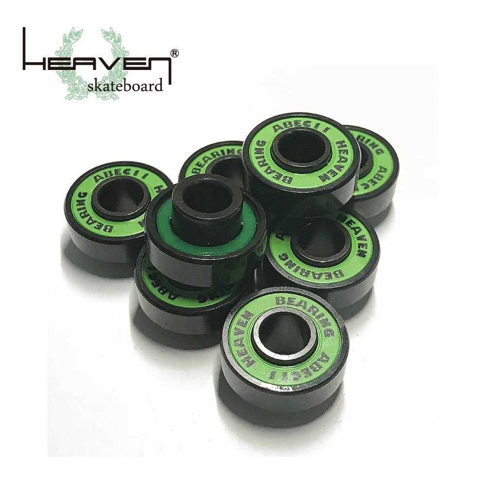スケボー用ベアリング ビルトインベアリング ABEC11 エーベック11 スケートボードベアリング 1台分 8個セット スケート スケボー sk8 SKATEBOARD 高速回転 HEAVEN SKATEBOARD