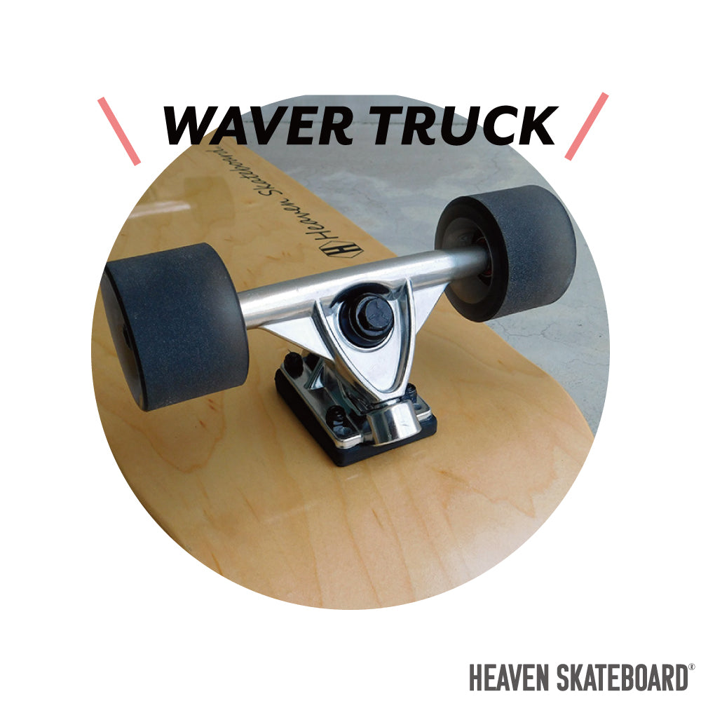 Long Skateboard<br> HEAVEN DAVE'S WAVE 38"<br> Color: The natural pumping acceleration is the best! If you want to learn how to make sharp turns, this is it! <br>Popular surf skates and longboard skates. Limited quantities available. Special price.