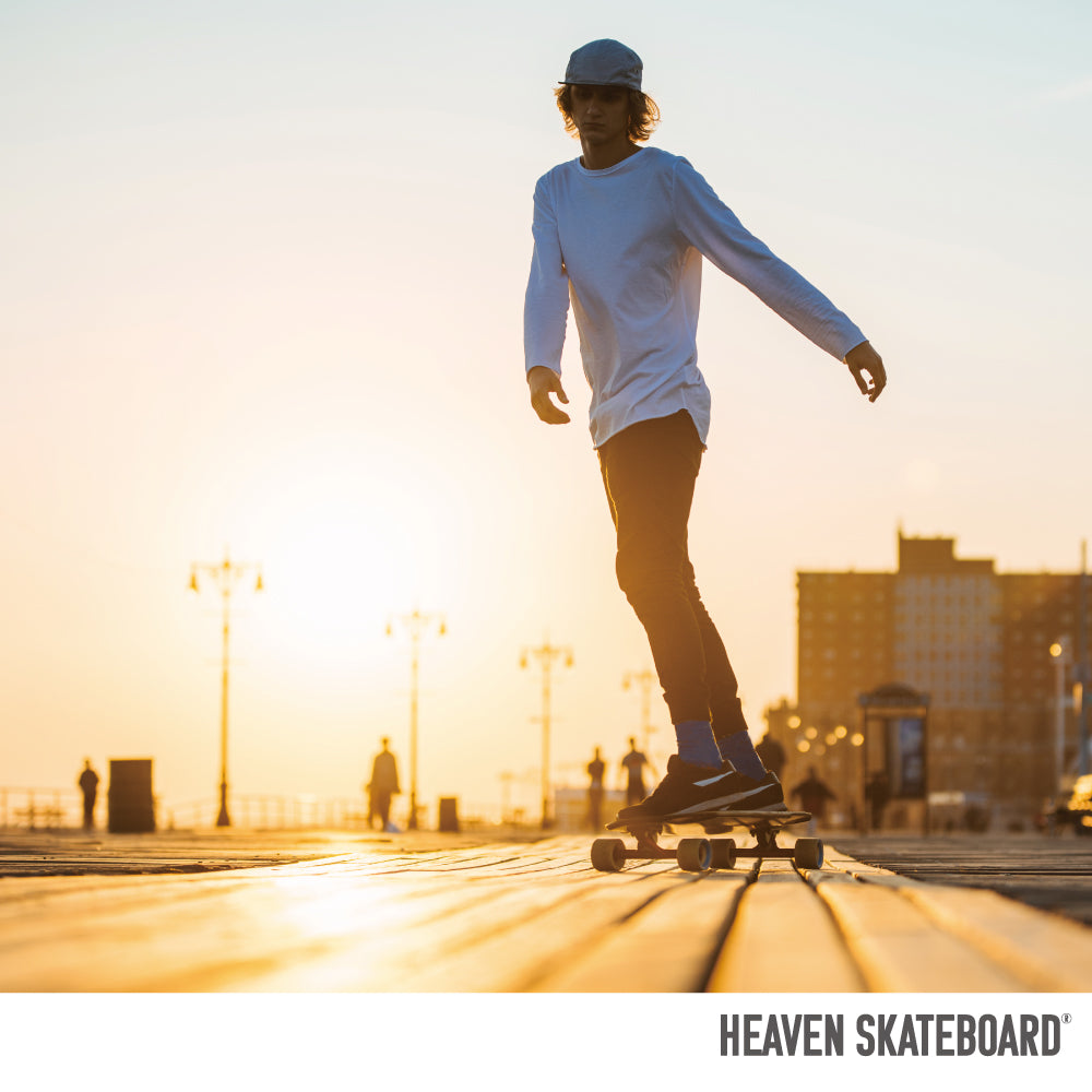 HEAVEN Long Skateboard 35x10 Swamis 35 SWAMIS Heaven ABEC7 Skateboard Skate Long Skate sk8 SKATEBOARD