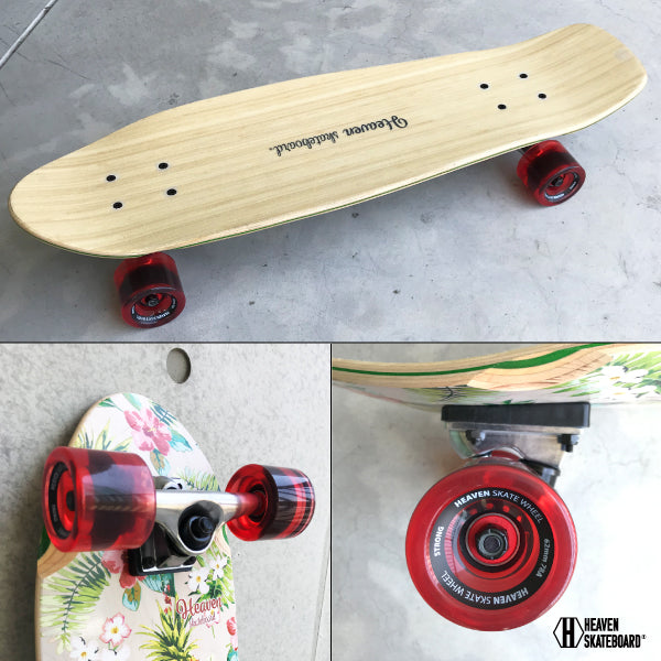 Cruiser Skate Cruising Skate HEAVEN Aloha Cruiser Complete 28 inch Heaven Skateboard Skate sk8 SKATEBOARD City Ride Special Price