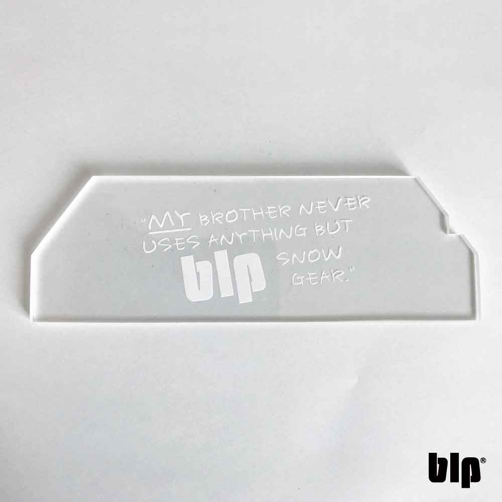 blp Scraper DL Transparent Clear 150 x 50 x 3 B945D Tuning Base Wax Hot Wax Maintenance Snowboard Snowboard Ski Board Snow Accessories