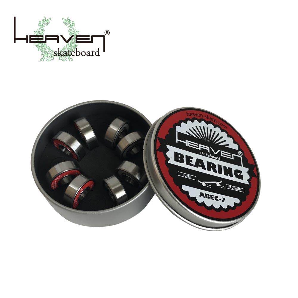 Skateboard Bearings ABEC7 ABEC7 Skateboard Bearings Shield Type 1 Set 8 Pieces Skate Skateboard sk8 SKATEBOARD High Speed Rotation HEAVEN SKATEBOARD