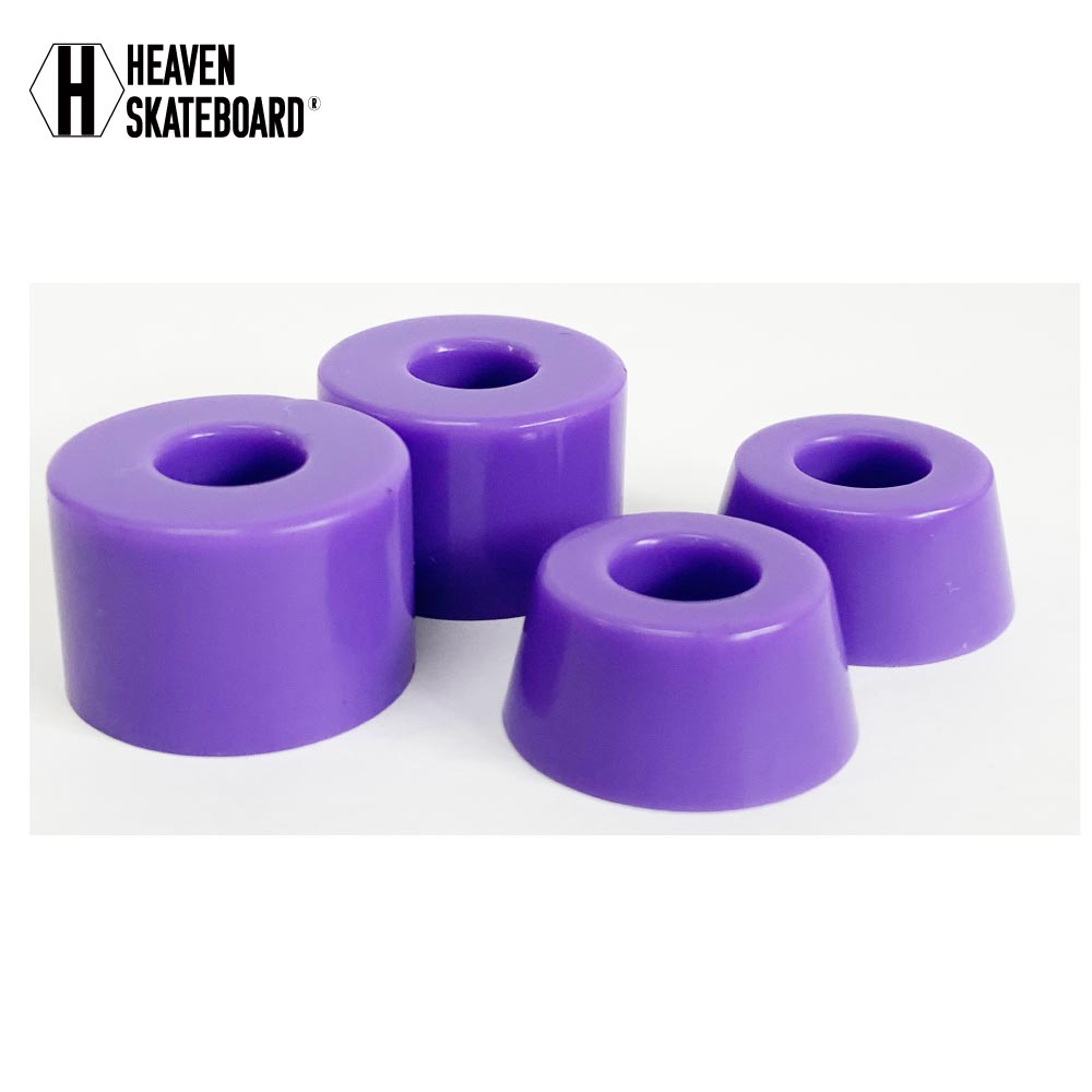 HEAVEN Skateboard Truck Bushing Rubber<br> Soft Cush Bushing Set (1 Set) Heaven Soft Bush SHR80AA Purple