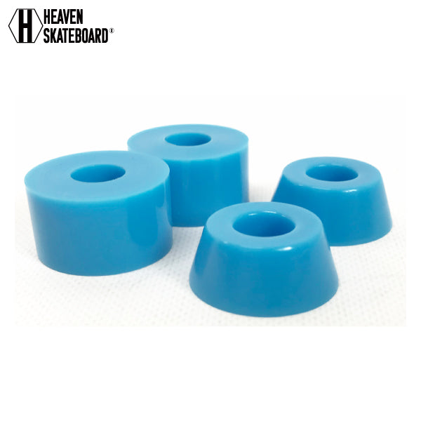 HEAVEN Skateboard Truck Bushing Rubber<br> Soft Cush Bushing Set (1 Set) Heaven Soft Bush HR90A Blue