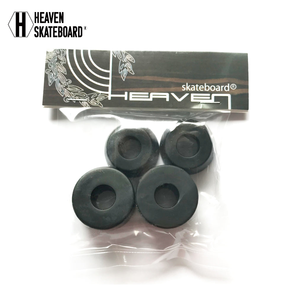 HEAVEN Skateboard Truck Bushing Rubber Hard Cush Bushing Set 1 Set Heaven Hard Bush SHR95AA Black