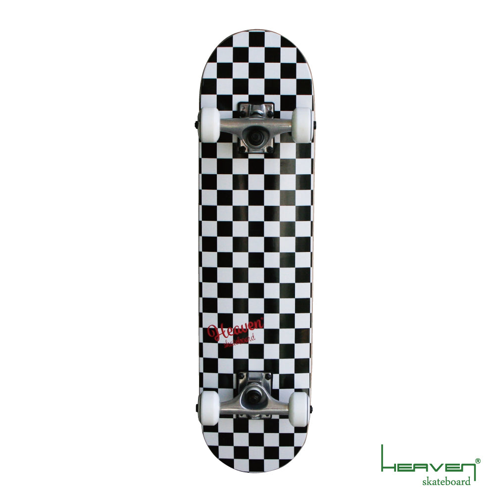 スケートボード コンプリート<br>Vitamin 28.5×7.375 HEAVEN JUNIOR SKATE COMPLETE<br>CHECKER チェッカー<br>ジュニア用スケボー ハイスペック プロスペック<br>完成品 高品質 子供用 JASA加盟 初心者からスーパーキッズまで 訳あり 数量限定