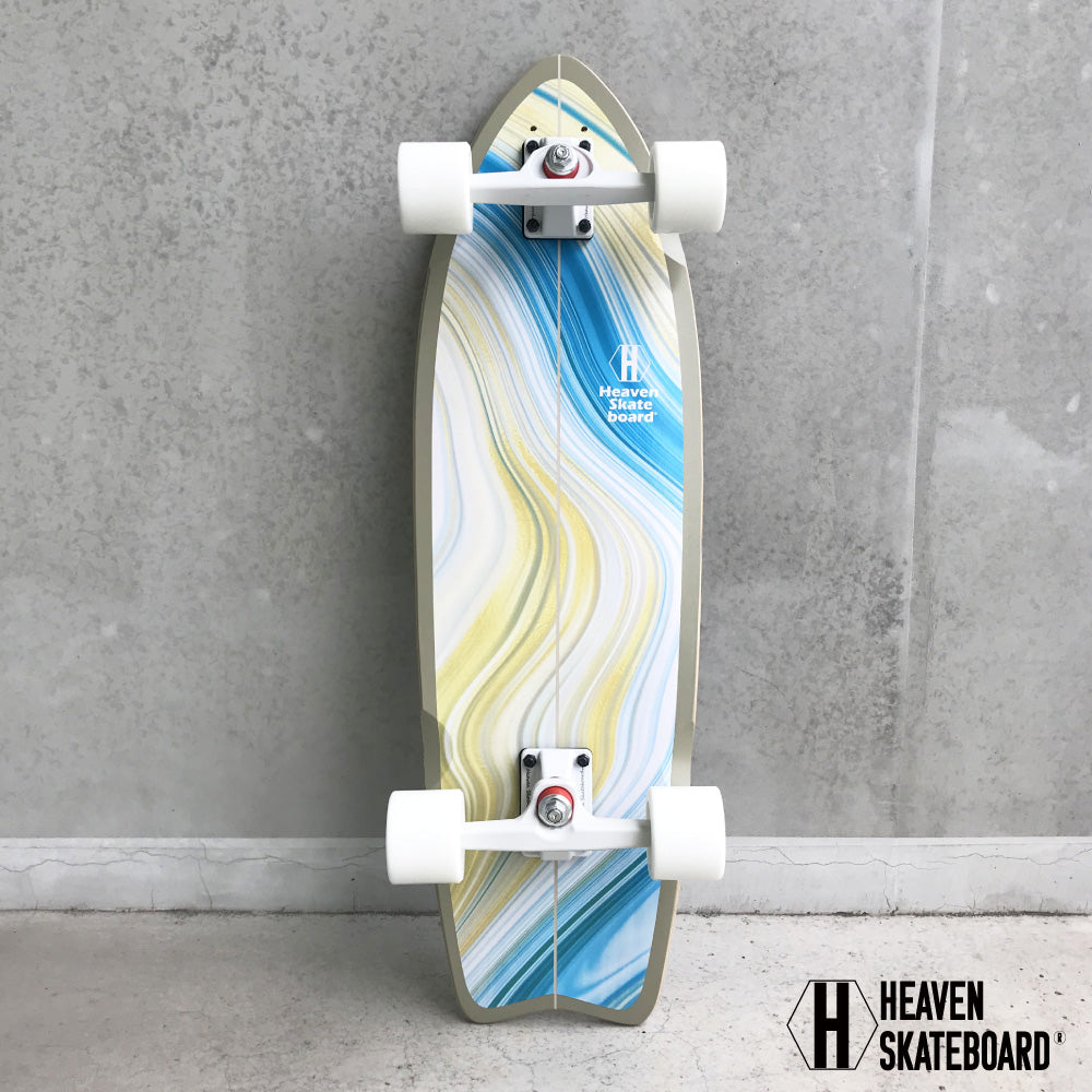 Skateboard Surf Skateboard HEAVEN CLIFFS30 Heaven Cliffs 30 inch Skateboard Looks and feels like surfing Short deck Top action Pumping Bottom turn Cutback practice Muscle training cruising board