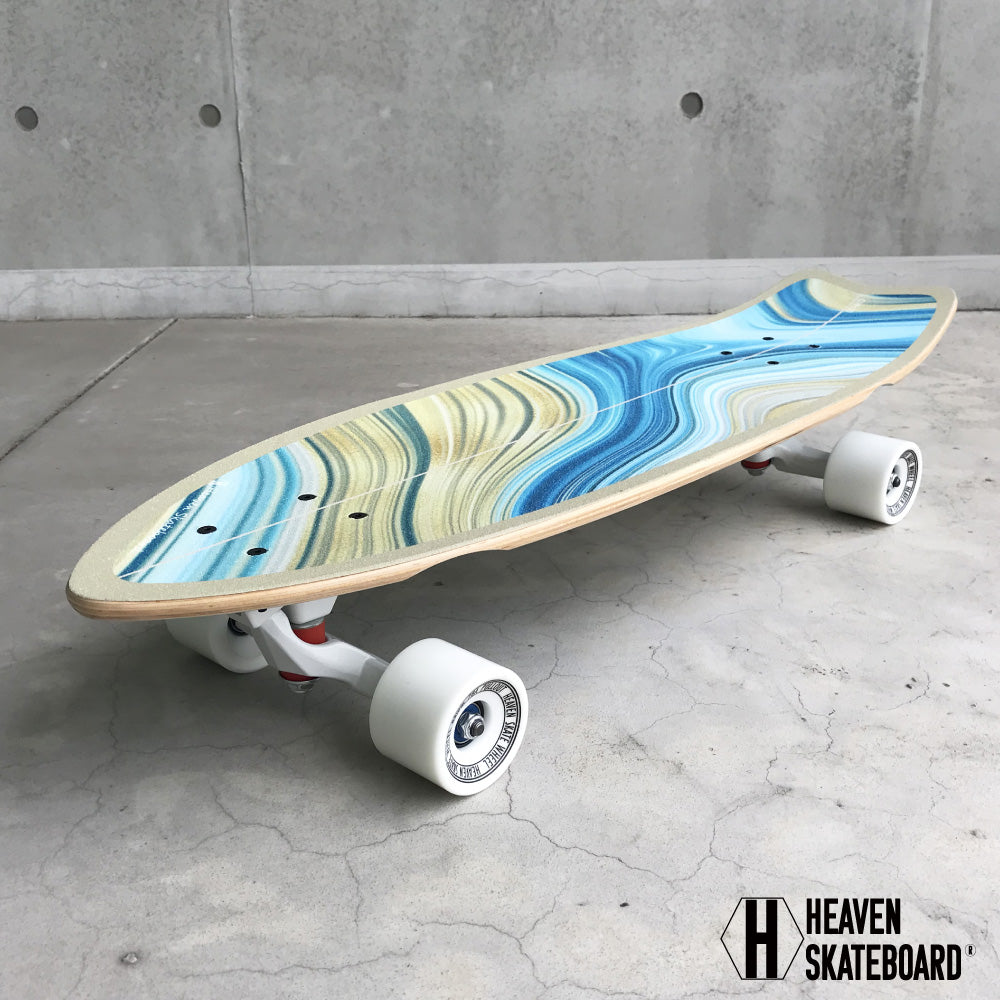 Skateboard Surf Skateboard HEAVEN CLIFFS30 Heaven Cliffs 30 inch Skateboard Looks and feels like surfing Short deck Top action Pumping Bottom turn Cutback practice Muscle training cruising board