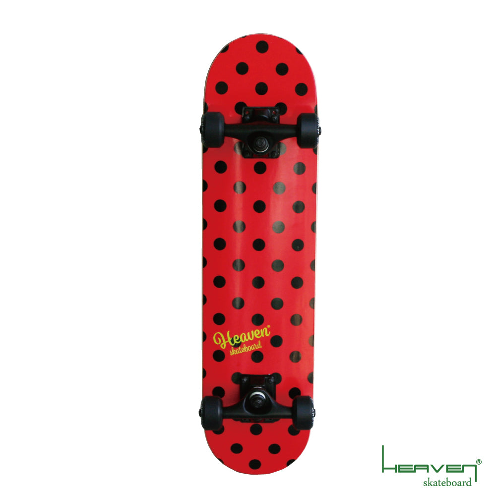 スケートボード コンプリート<br>Vitamin 28.5×7.375 HEAVEN JUNIOR SKATE COMPLETE<br>DOTRED ドットレッド<br>ジュニア用スケボー ハイスペック プロスペック<br>完成品 高品質 子供用 JASA加盟 初心者からスーパーキッズまで 訳あり