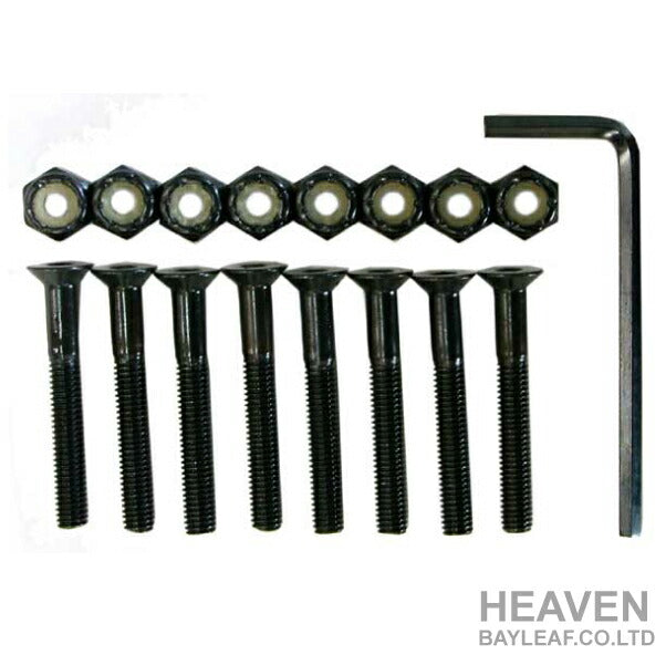 <br> HEAVEN<br> Screw set 38 mm with hexagonal wrench<br> 1 set (8 pieces)<br> 5002014