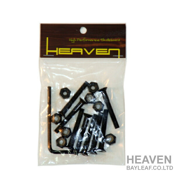 <br> HEAVEN<br> Screw set 38 mm with hexagonal wrench<br> 1 set (8 pieces)<br> 5002014