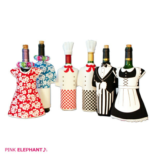 PINK ELEPHANT WINEBOTTLE COVER<br> Pink Elephant Wine Bottle Cover Hawaiian Girl <br><br>