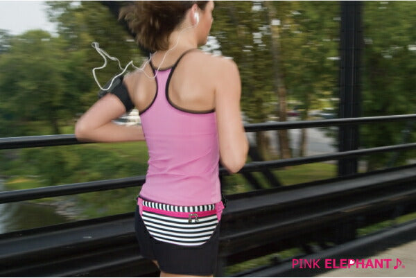 <br> PINK ELEPHANT <br>HIP BAG Color: MASH.CAMO<br> Wetsuit material waist pouch bag pouch case jogging running marathon bag