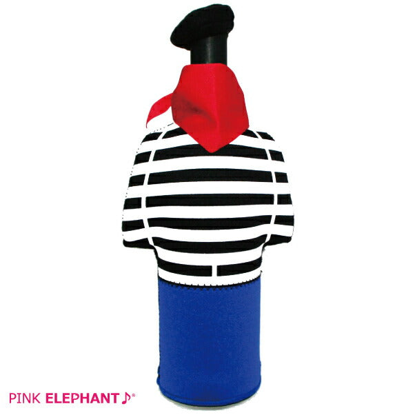 PINK ELEPHANT WINEBOTTLE COVER<br> Pink Elephant Wine Bottle Cover Sailor Man <br><br>