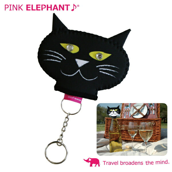 <BR>【】<BR>ピンクエレファント PINK ELEPHANT<BR>SMILE★CAT CAP (スマイル キャット キャップ)<BR>頼りになるベッキー カラー:ブラック <BR>【ウエットスーツ素材のボトルキャップカバー!】<BR>(P16Sep15) 20P05Dec15 5002014