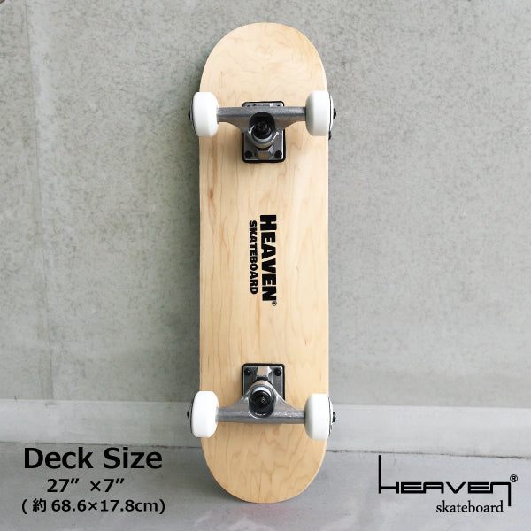 スケートボード<br>コンプリート<br>Vitamin 27×7 HEAVEN JUNIOR SKATE COMPLETE<br>ヘブン ジュニア用スケボー<br>ハイスペック スケートボード 完成品 高品質<br>子供用 キッズ用 ジュニア用 入門 初心者<br>訳あり