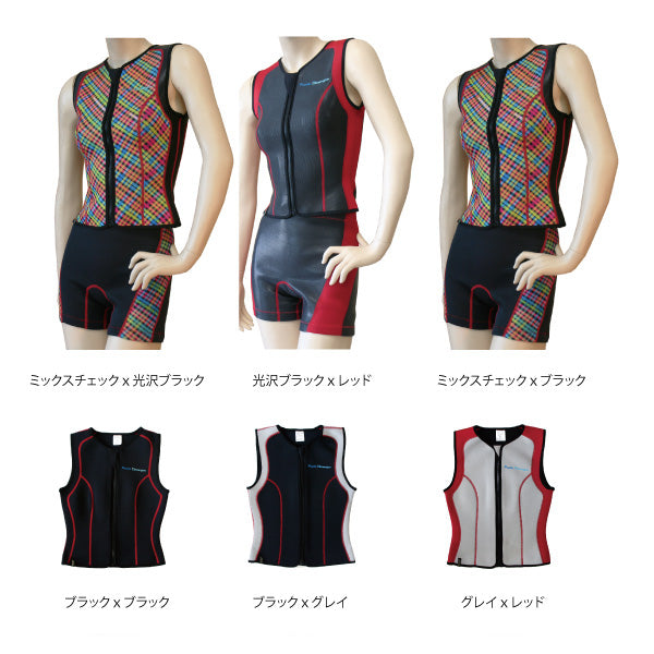 【送料無料】【あす楽対応】1.5ミリウェットベストFouthDimension(フォースディメンション)LADYSWETVEST