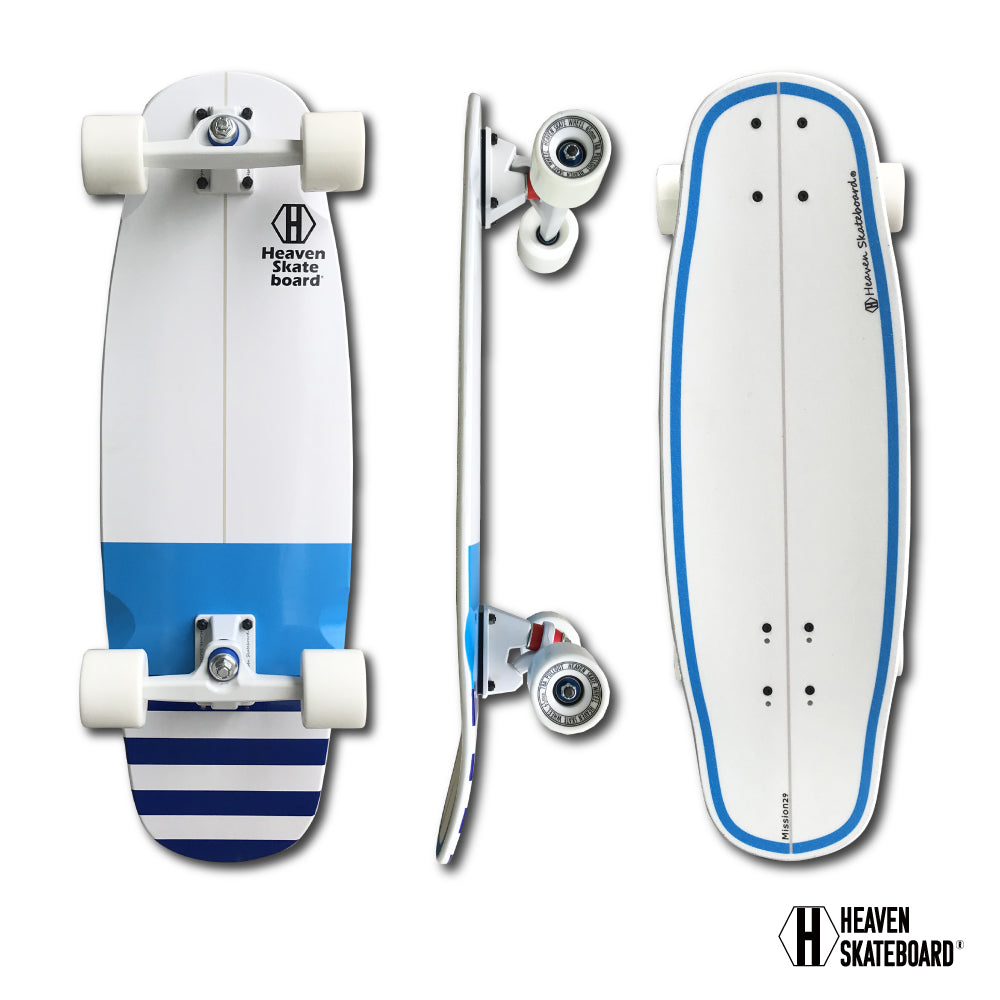 Skateboard Surf Skateboard HEAVEN Mission29 Heaven Mission 29 Skateboard Surfing Off-training Experience surfing on the street even when there are no waves The short deck is perfect for cruising and practicing bottom turns and cutbacks
