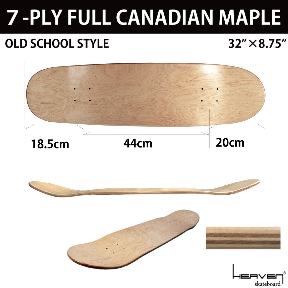 <br>Blank Deck<br> Skateboard Old School<br> 32×8.75<br> Heaven Skateboard Deck Plain Deck<br> 32 inch skate<br> SK8 SKATEBOARD Skateboard assembly Custom Canadian maple 100% Dogtown