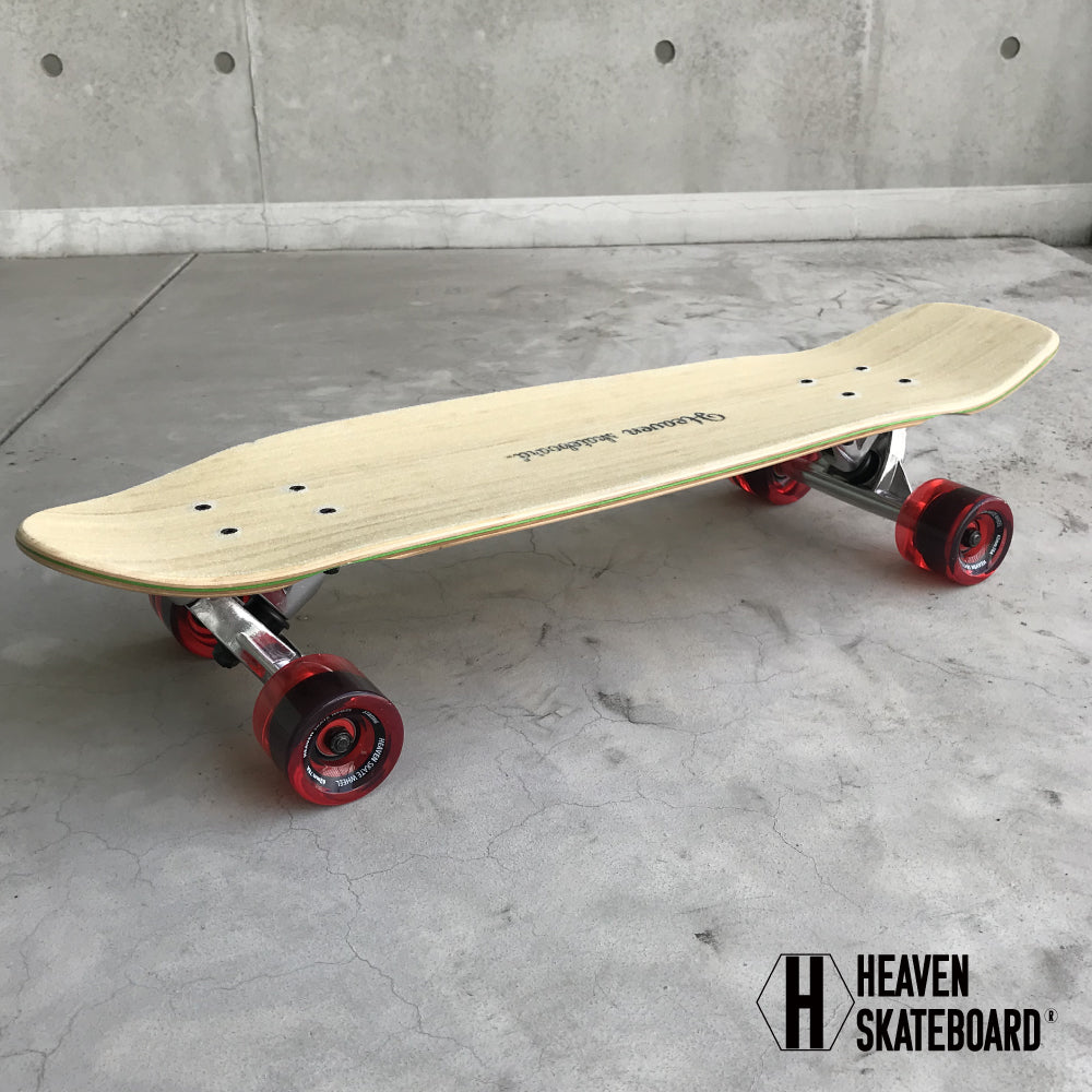 Skateboard Cruiser Skate Cruising Skate HEAVEN RADICAL28 Radical Cruiser 28 inch Heaven Bamboo deck for sharp turns Compact size City riding Surfing Snowboard off-training Professional shop specification Skateboard finished product