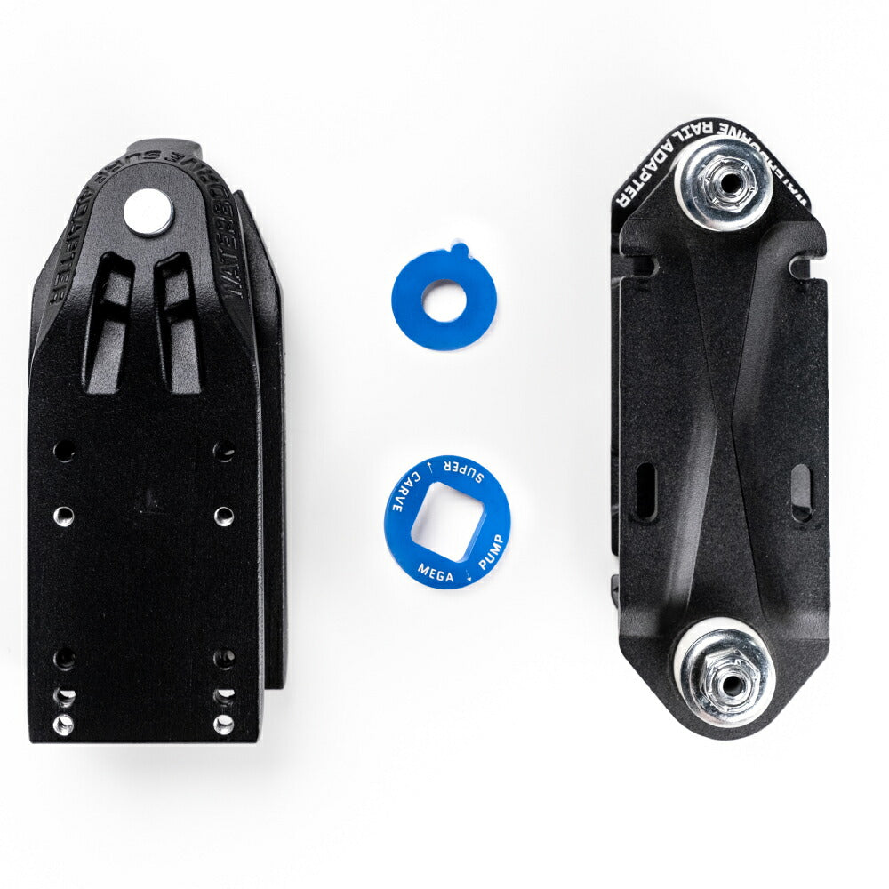 Skateboard Truck Adapter WATERBORNE FIN SYSTEM SURF AND RAIL ADAPTER Waterborne Fin System Surf & Rail Adapter Magical part that allows you to enjoy 3 different patterns with one unit For longboarding and surf skating