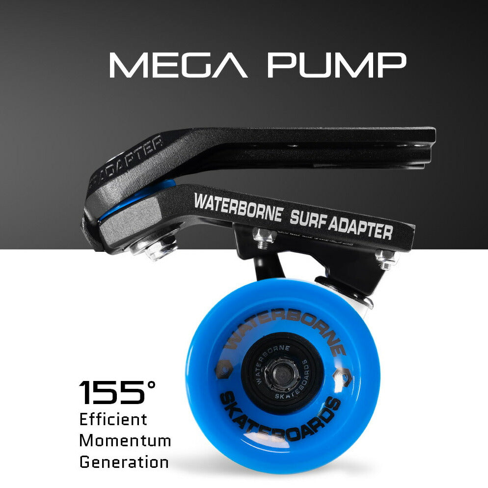 Skateboard Truck Adapter WATERBORNE FIN SYSTEM SURF AND RAIL ADAPTER Waterborne Fin System Surf & Rail Adapter Magical part that allows you to enjoy 3 different patterns with one unit For longboarding and surf skating