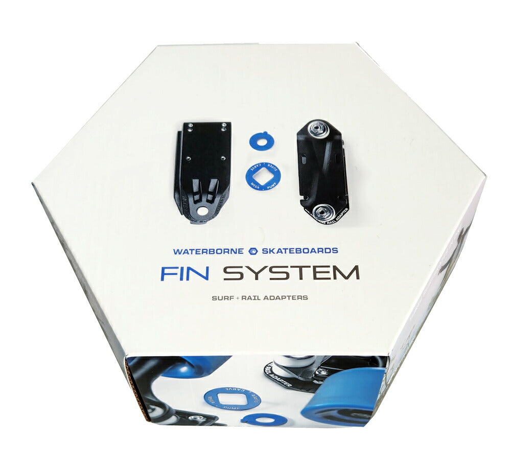 Skateboard Truck Adapter WATERBORNE FIN SYSTEM SURF AND RAIL ADAPTER Waterborne Fin System Surf & Rail Adapter Magical part that allows you to enjoy 3 different patterns with one unit For longboarding and surf skating