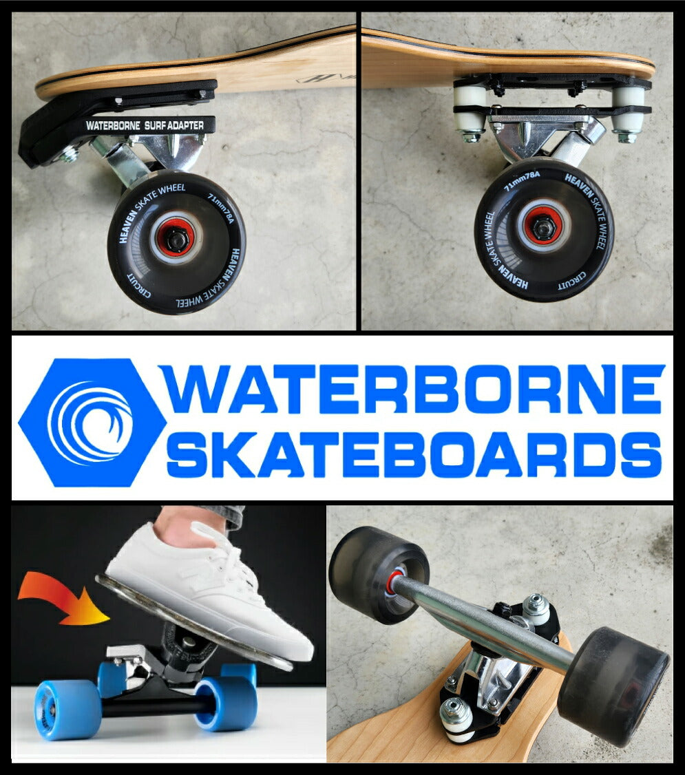 Long skateboard Ronske<br> HEAVEN DROP SURF 41.5-WB<br> Heaven Drop Surf 41.5-WB<br> Waterborne collaboration: off-season training for snowboarding and surfing<br> Long skateboard Long skate Surf skate<br>