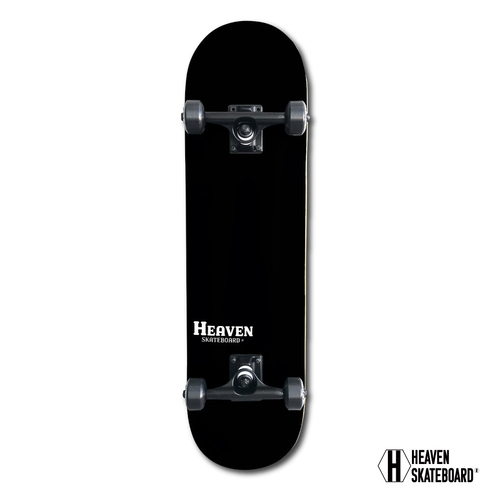 スケートボード コンプリート<br>Perfect Vitamin おすすめ31×8.125inch<br>HEAVEN SKATEBOARD スケボー完成品<br>ハイスペック プロスペック高品質<br>JASA加盟 初心者からプロ並上級者まで<br>大人気ブラック 流行りのワイドタイプ