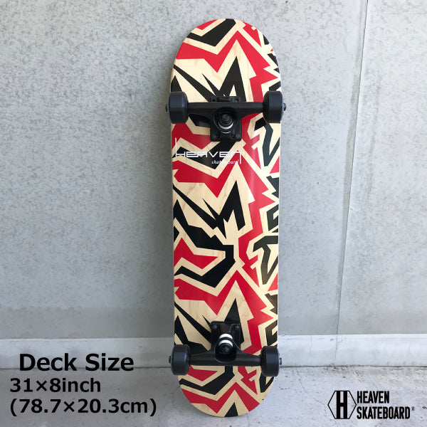 スケートボード コンプリート<br>Vitamin 31×8 HEAVEN PERFECT SKATE COMPLETE<br>カラー:FIGHT ファイト 1番人気のハイスペックモデル 1番人気のサイズ<br> 高品質 カナディアンメープルヘブン スケボースケートボード コンプリート コンプリ