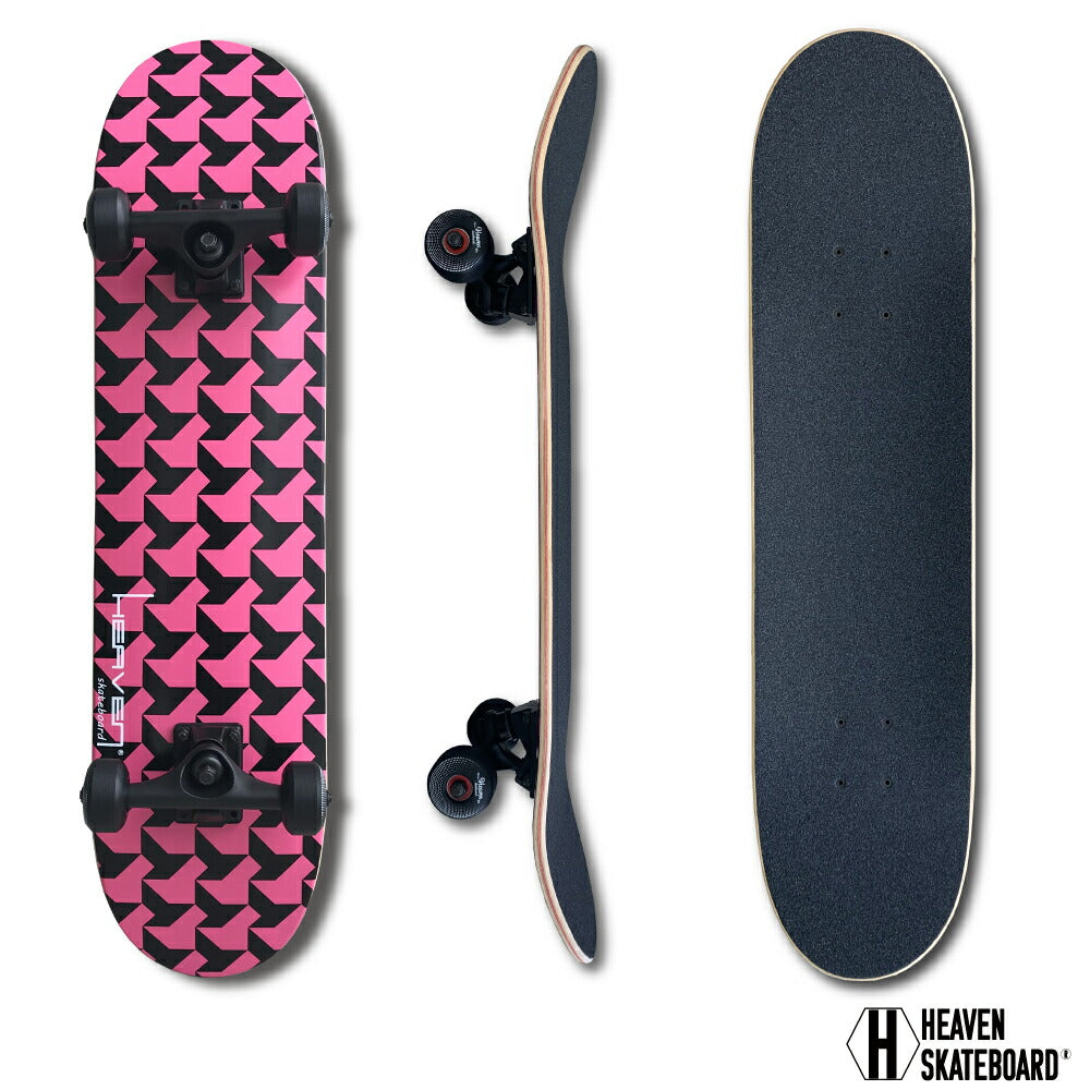 Skateboard Complete<br> 31 x 7.75 inches<br> HEAVEN SKATEBOARD Skateboard Finished Product 100% Canadian Maple High Quality<br> JASA member. Suitable for beginners to advanced users. Popular reprint of GEOMETORY_D