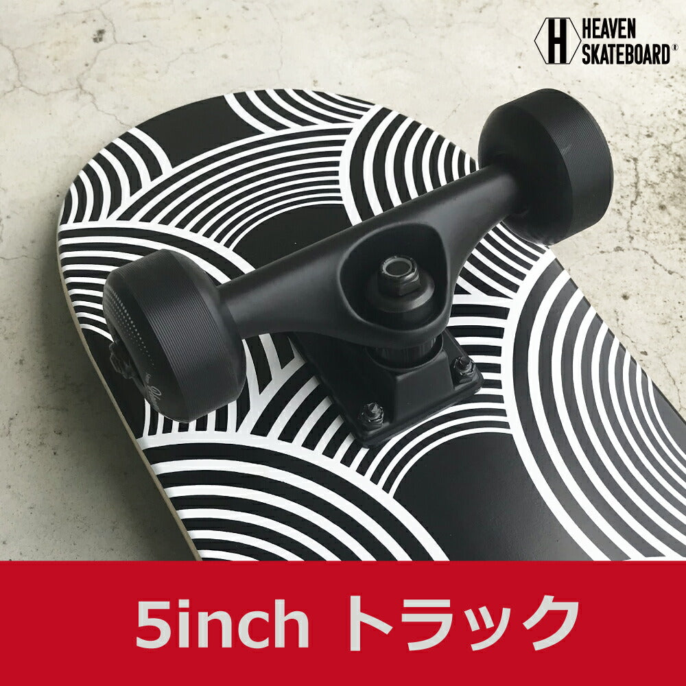 スケートボード コンプリート<br>31x7.75inch<br>HEAVEN SKATEBOARD スケボー完成品<br>カナディアンメイプル100% ハイクオリティ<br>JASA加盟 初心者から上級者まで対応<br>復刻版 GEOMETORY_K<br>訳あり 特別価格入荷時にわずかなキズのため