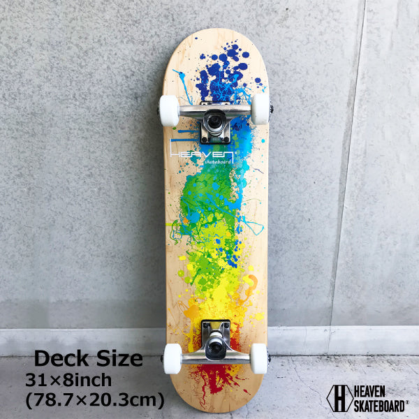スケートボード コンプリート<br>Vitamin 31×8 HEAVEN PERFECT SKATE COMPLETE<br>カラー:INSPIRE インスパイア 1番人気のハイスペックモデル 1番人気のサイズ<br> 高品質 カナディアンメープルヘブン スケボースケートボード コンプリート アウトレット品