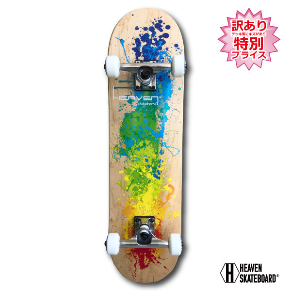 スケートボード コンプリート<br>Vitamin 31×8 HEAVEN PERFECT SKATE COMPLETE<br>カラー:INSPIRE インスパイア 1番人気のハイスペックモデル 1番人気のサイズ<br> 高品質 カナディアンメープルヘブン スケボースケートボード コンプリート アウトレット品