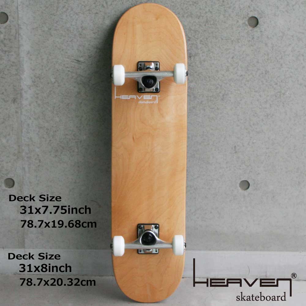 スケートボード コンプリート<br>Perfect Vitamin おすすめ選べる31×7.75inch 31×8inch<br>HEAVEN SKATEBOARD スケボー完成品<br>ハイスペック プロスペック高品質<br>JASA加盟 初心者からプロ並上級者まで<br>大人気ナチュラル 訳あり