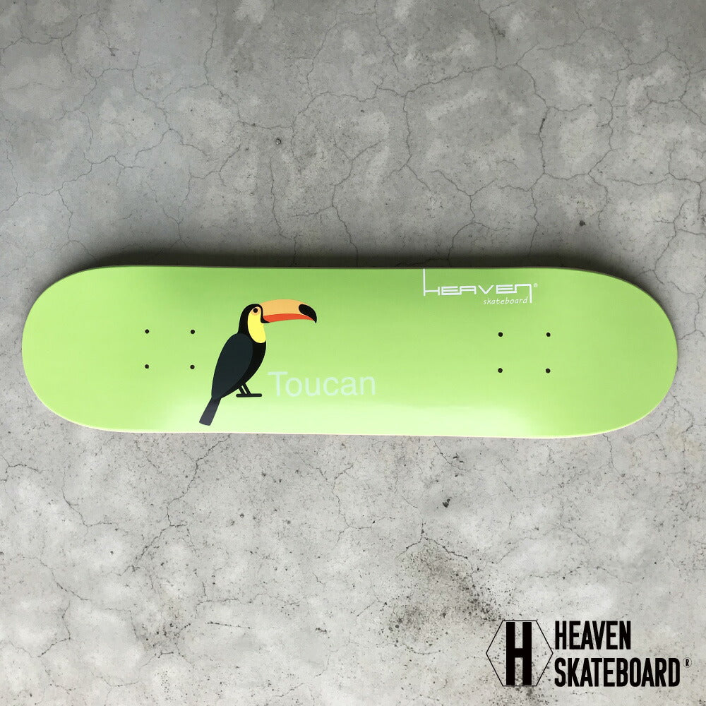 Heaven Skateboard Deck<br> HEAVEN DESIGN DECK Bird Toucan 31×7.75<br> Special Deck Color Sand Deck<br> Skateboard Skateboard Canadian Maple