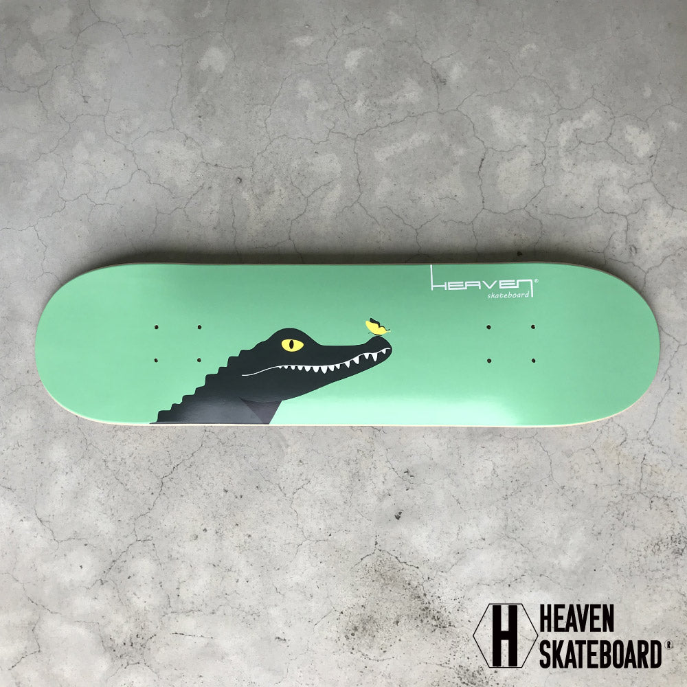 Heaven Skateboard Deck<br> HEAVEN DESIGN DECK Crocodile 31.5×8<br> Special Deck Color Sand Deck Skateboard Skateboard Canadian Maple <br>