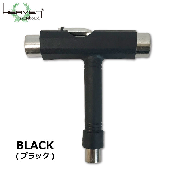 ツールスケートボード用スケボーレンチ工具ブラックT-TOOLT字ツールオールインワンスケボー組み立て分解ツール