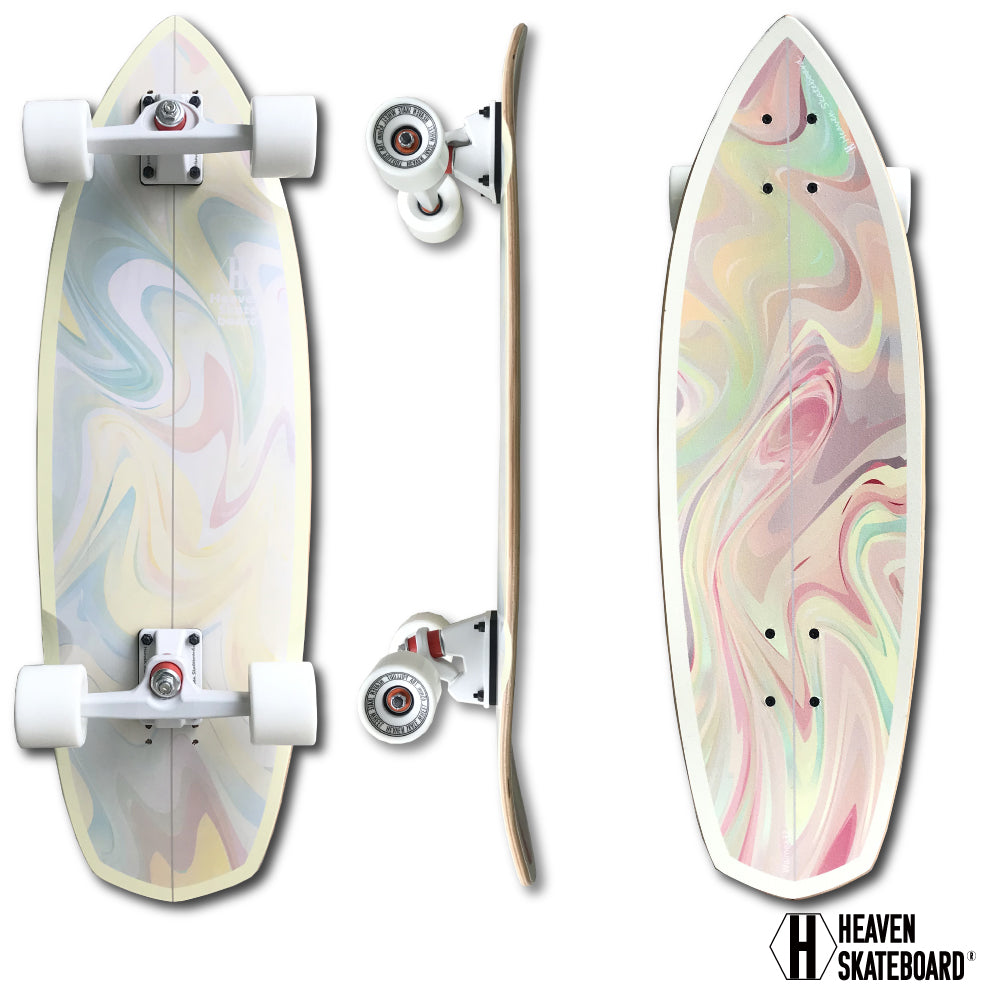 Skateboard Surf Skateboard HEAVEN WAIMEA32 Heaven Waimea 32 inch Surfing Snowboard Off Training Experience Street, Surfing and Snowboarding Quick turns Park and Downhill Power slide Muscle training Cruising Skateboard Bargain price