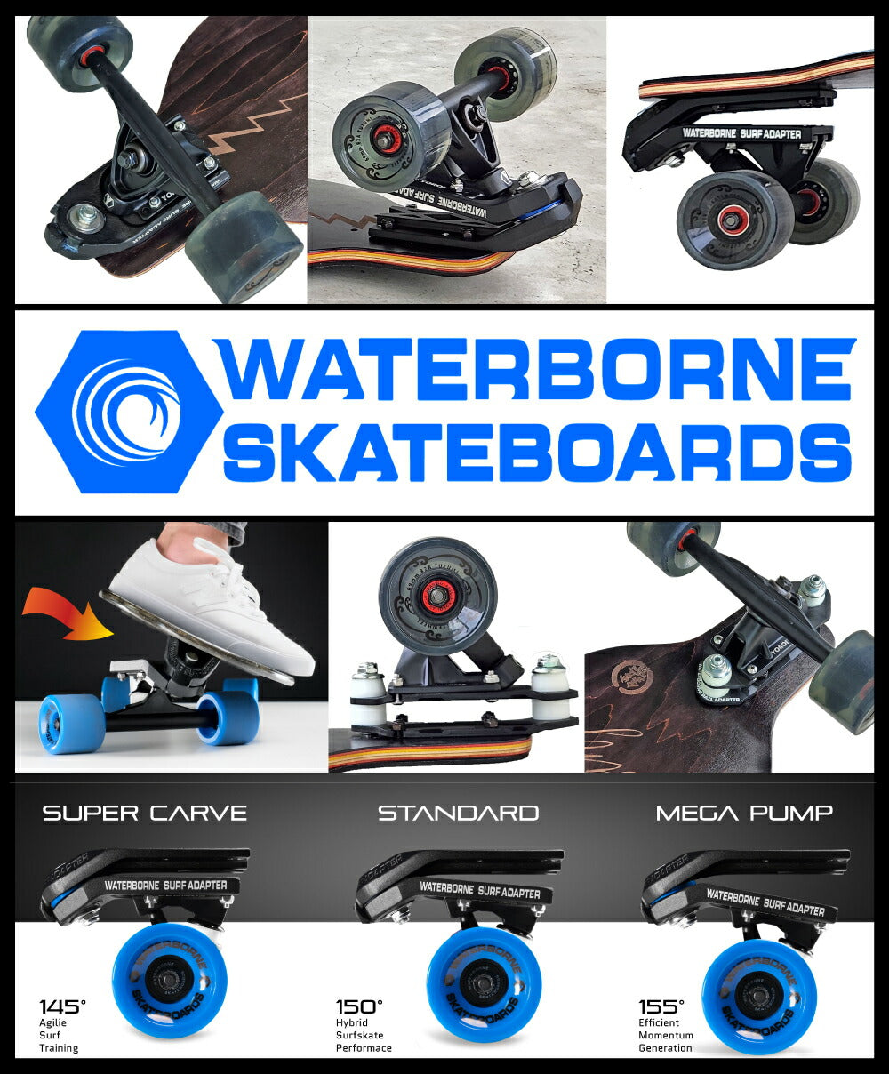 ロングスケートボード ロンスケ<br>YOROI SKATEBOARD RISING 36PW-WB <br>36インチ 約91.4x25.4センチ<br>ヨロイスケートボードライジン36 雷神ブラック<br>WATERBORNE ウォーターボーンフィンシステム<br>スノボ サーフィンオフトレ コンプリート完成品
