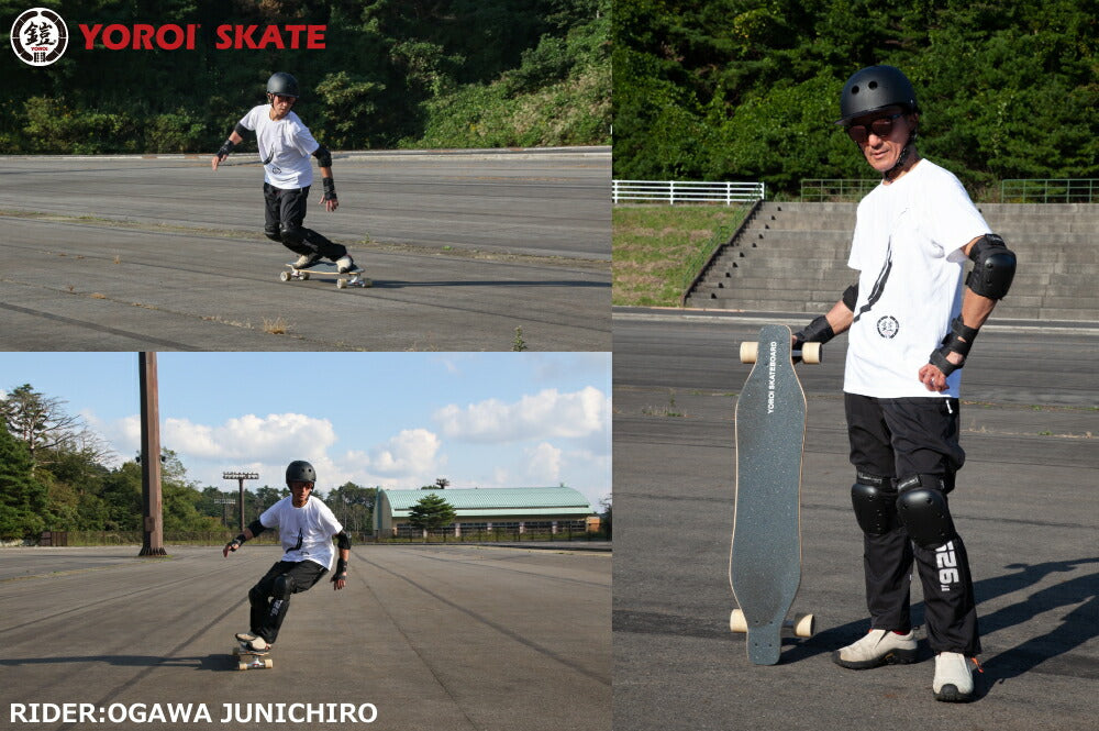 ロングスケートボード<br>YOROI SURF SKATEBOARD RYUII <br>ヨロイ サーフスケートボード リュウII38 PY<br>スノーボード サーフィン ウェイクボード オフトレ トレーニング<br>LADSKATE ロンスケ