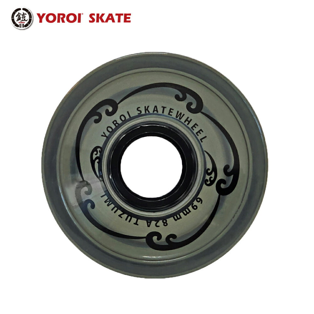 YOROI TUZUMI WHEEL SET 69×50mm SHR82A Offset Type Yoroi Long Skate Wheel Tsuzumi Wheel Set Long Skateboard Long Skate Surf Skate Skateboard
